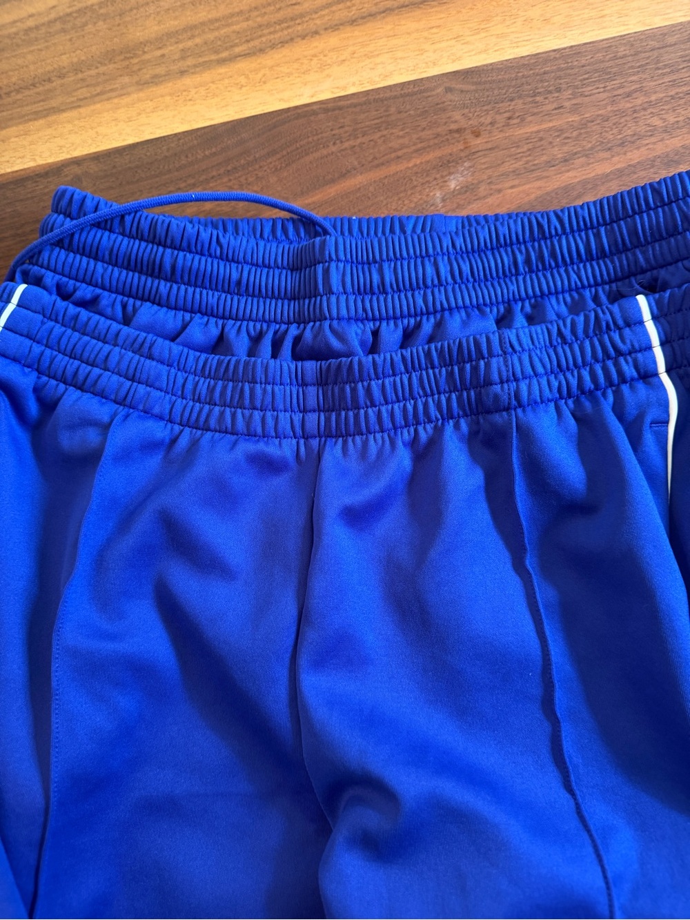 adidas Blue Track Jacket with White Three-Stripes Patch - Picture 6 of 7
